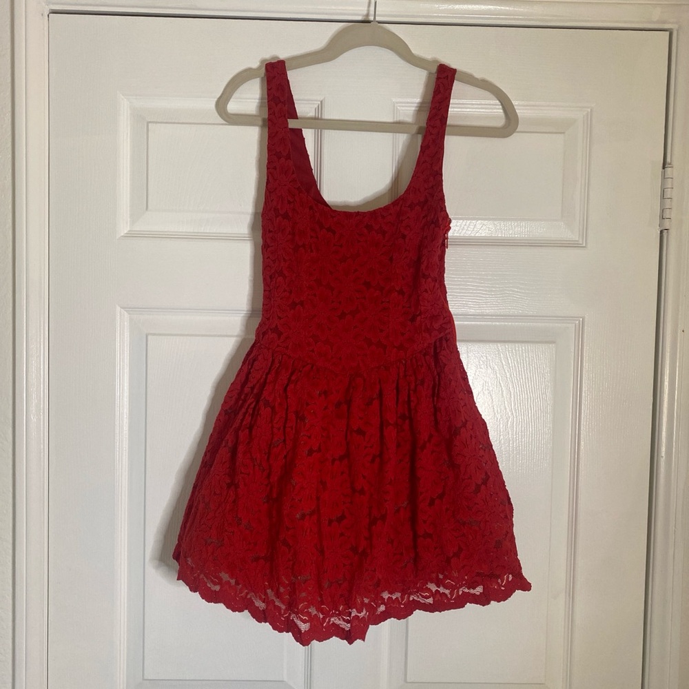 Show Me Your Mumu Red Ricci Skort Mini Dress - Picture 5 of 9